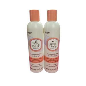 2‎ Bottles Hask 8 Oz Organic Apple Cider Vinegar Shine Lightweight Conditioner